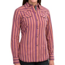 80%OFF 女性の西シャツ 錫ハウルマルチストライプウエスタンシャツ - スナップフロント、ロングスリーブ（女性用） Tin Haul Multi-Stripe Western Shirt - Snap Front Long Sleeve (For Women)画像